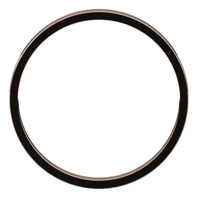 18K Rose Gold Flat Ultra-Light Wedding Band, 2 mm Wide