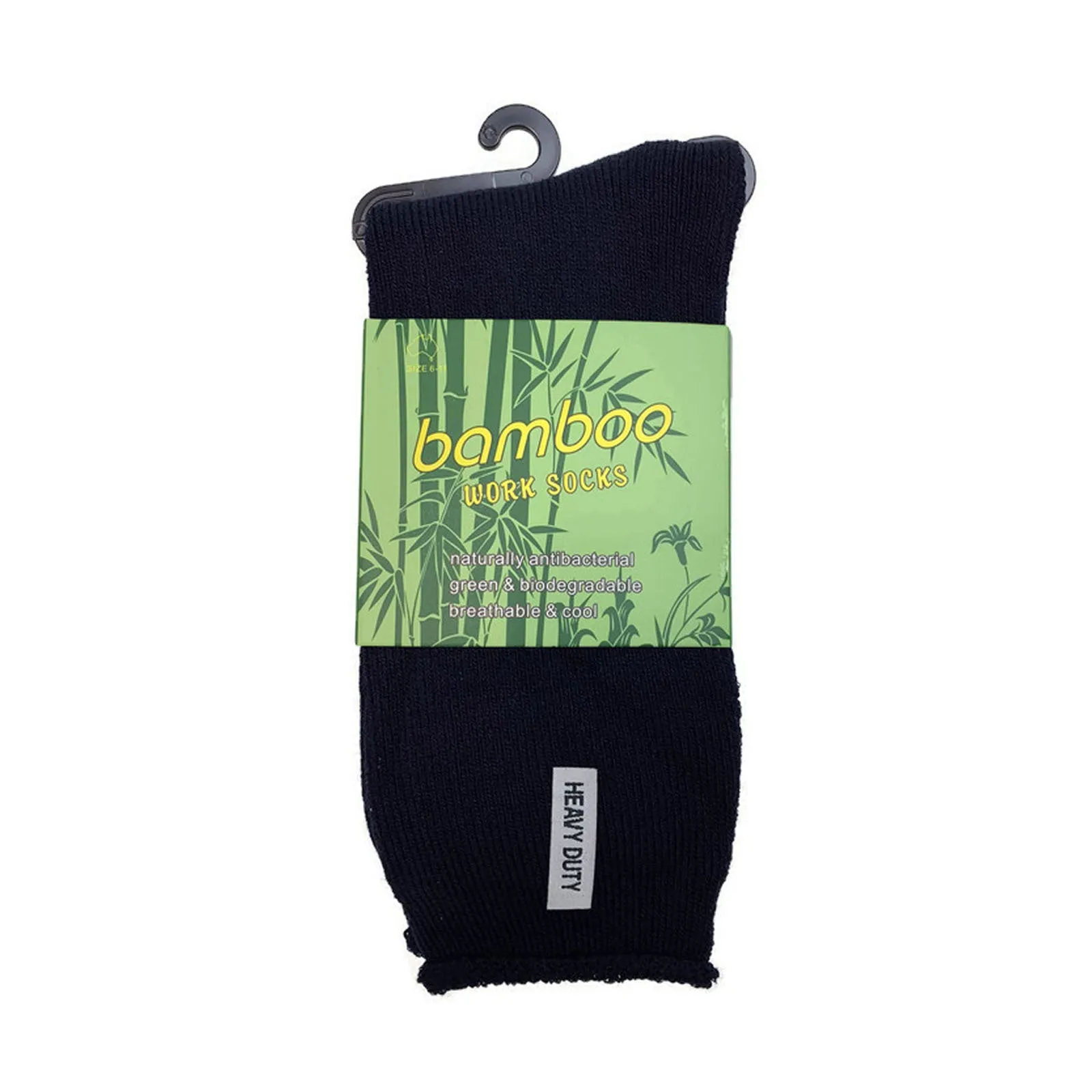 6 Pairs PREMIUM BAMBOO SOCKS Mens Heavy Duty Thick Work Socks Cushion BULK