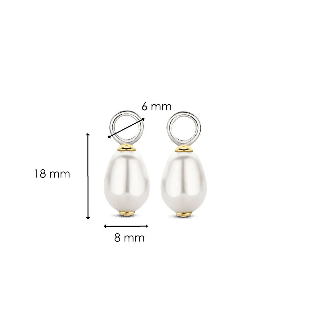 Baroque Pearl Earcharms - Gold - 9249PW