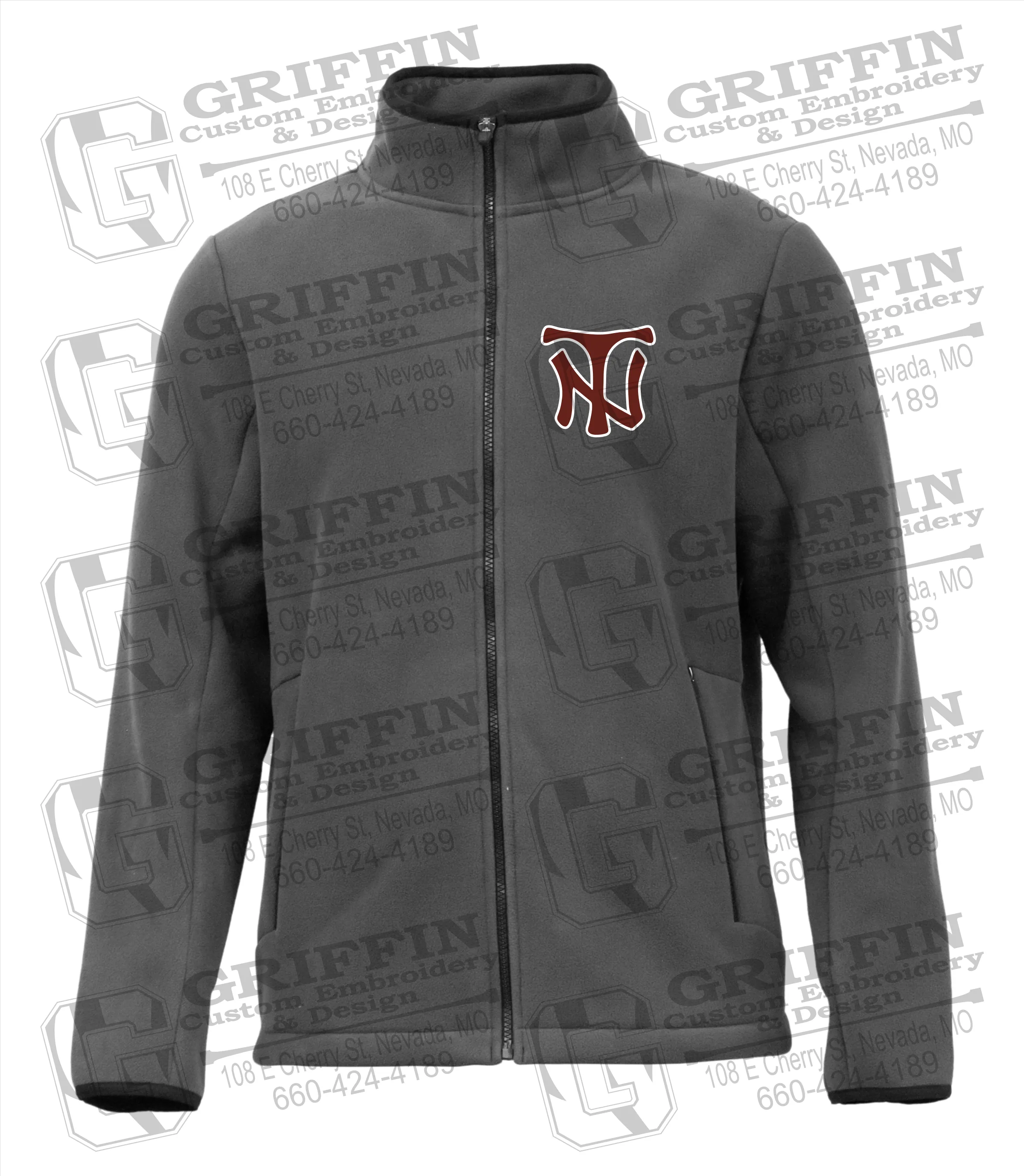 Full-Zip Fleece Jacket - Nevada Tigers NT Logo