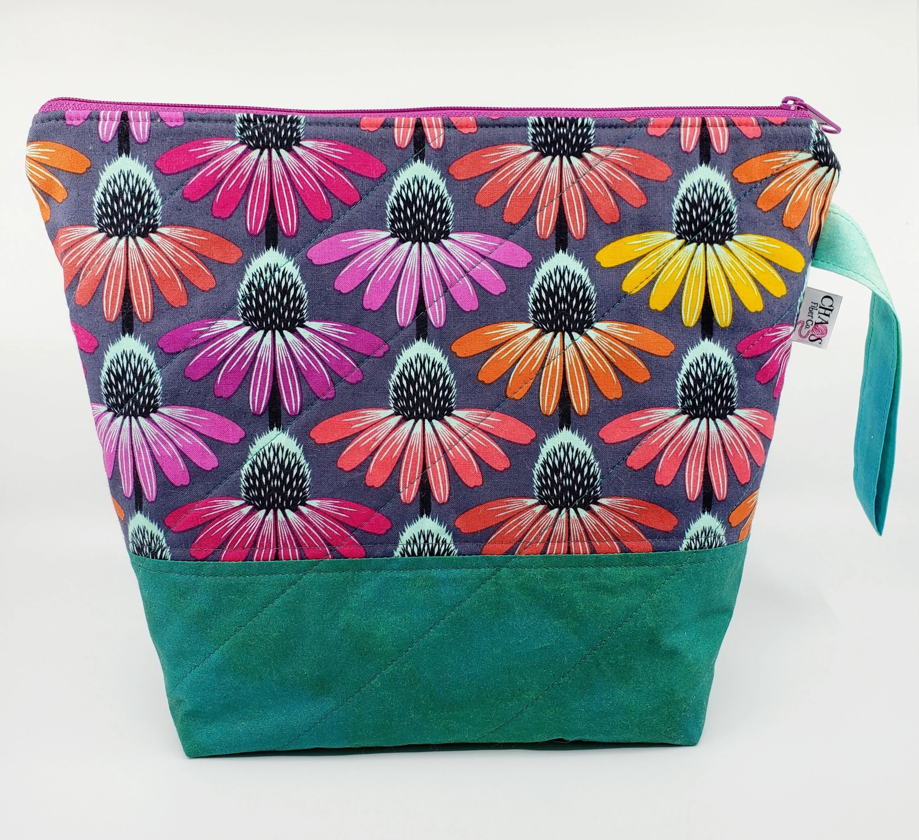 Glowing Coneflowers - Project Bag - Medium