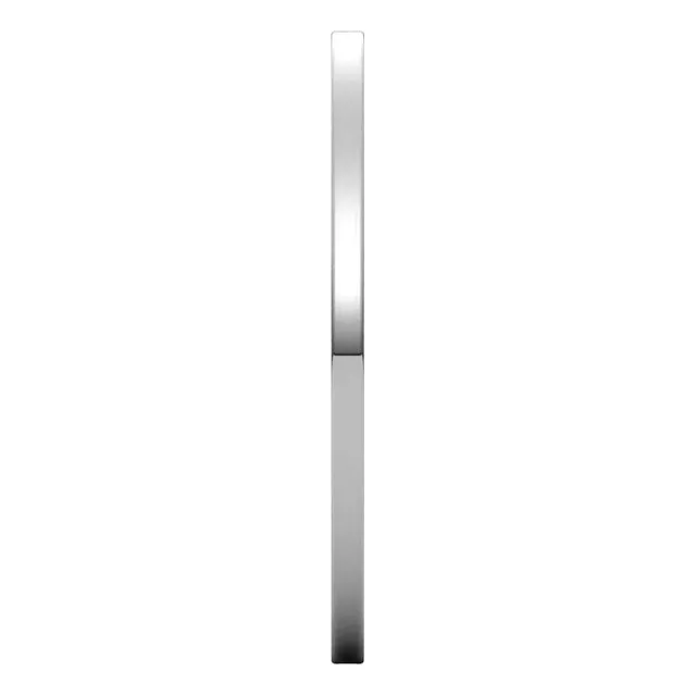 Sterling Silver Flat Ultra-Light Wedding Band, 1 mm Wide