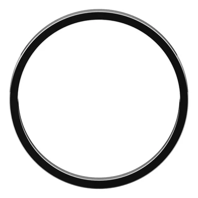 Sterling Silver Flat Ultra-Light Wedding Band, 2 mm Wide