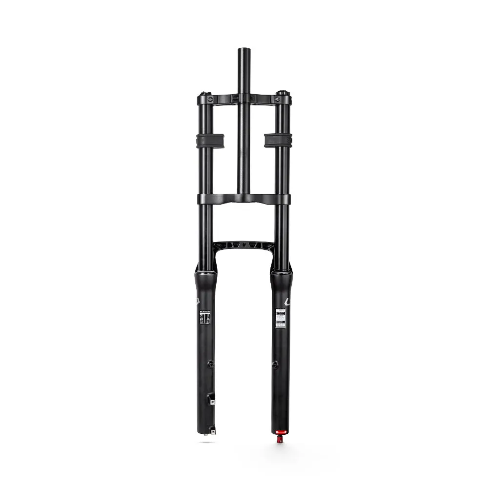 T7 upgrade Aluminum double-shoulder pneumatic front fork with travel up to 100mm