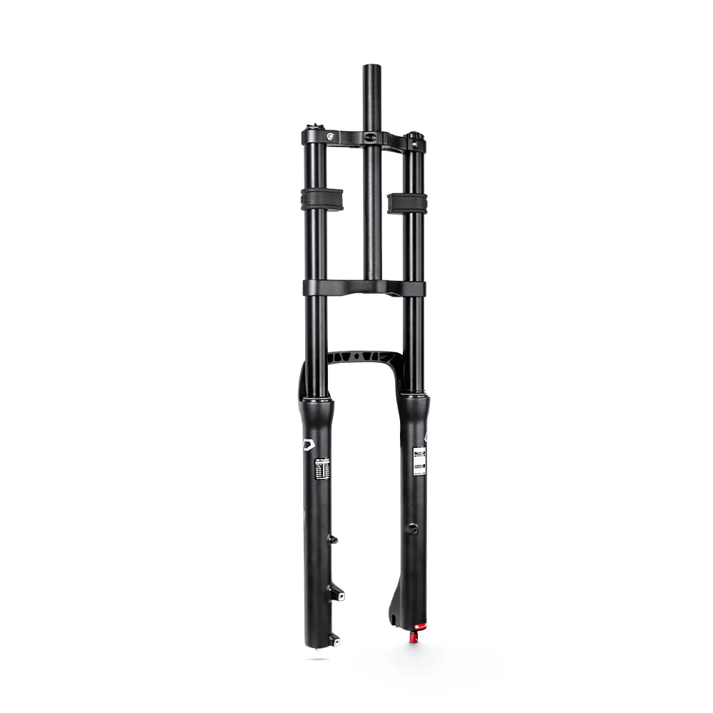 T7 upgrade Aluminum double-shoulder pneumatic front fork with travel up to 100mm