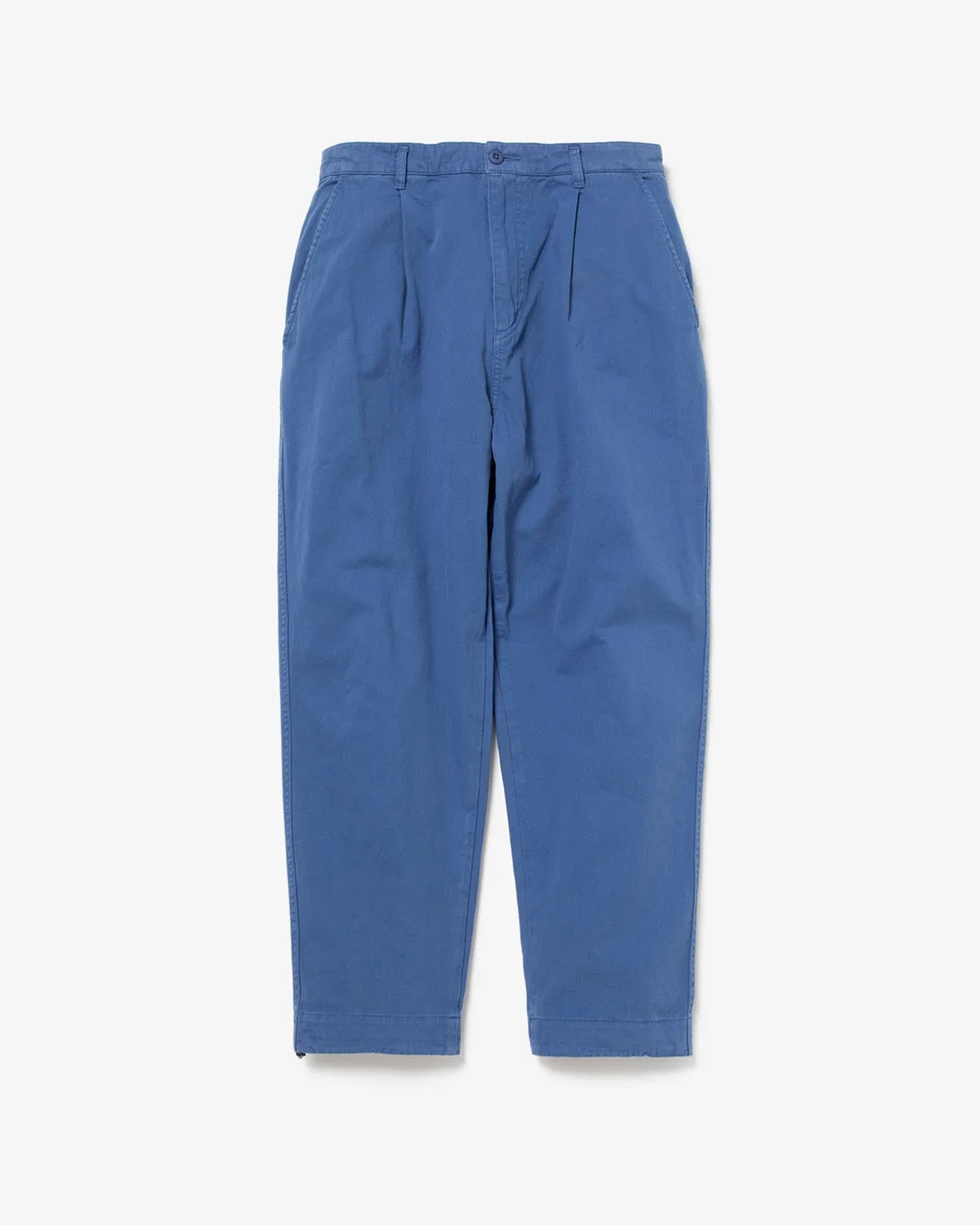 VINTAGE CHINO TUCK PANTS OVERDYED