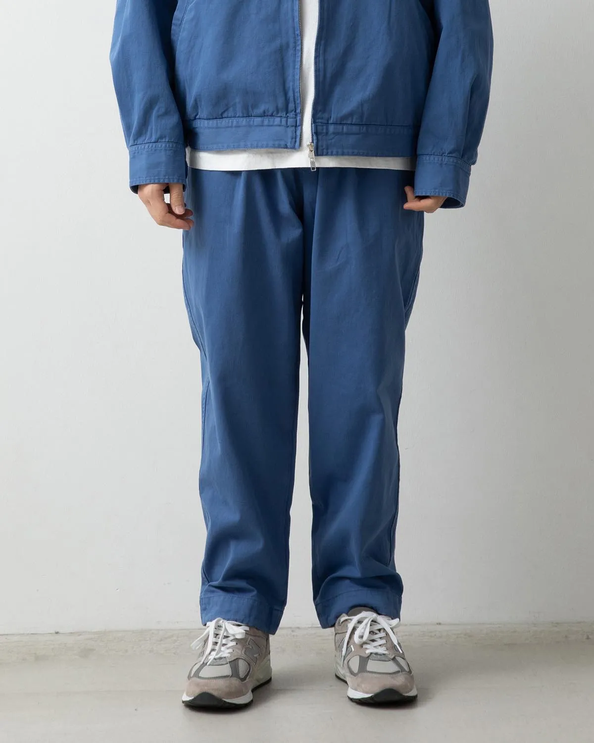 VINTAGE CHINO TUCK PANTS OVERDYED