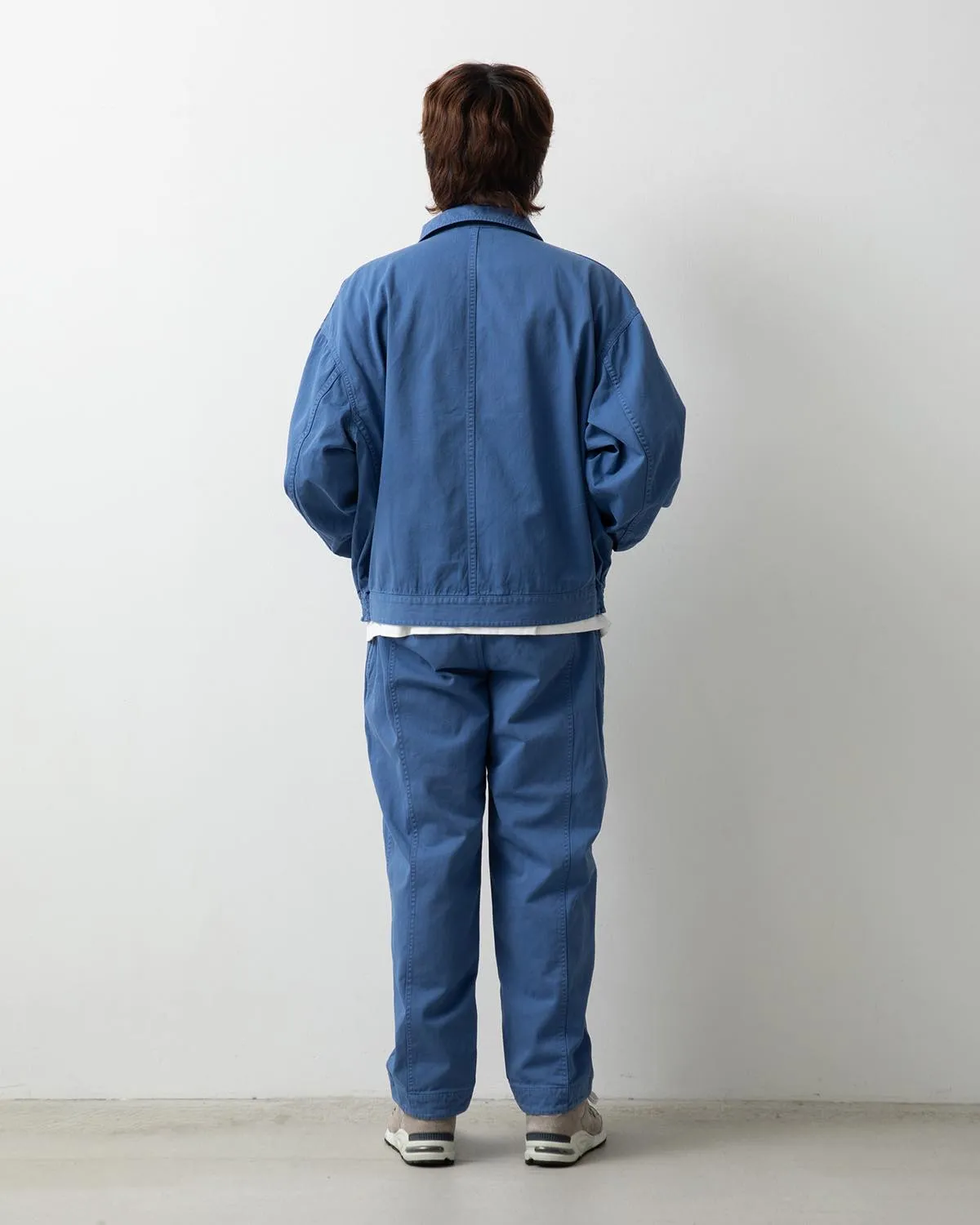 VINTAGE CHINO TUCK PANTS OVERDYED
