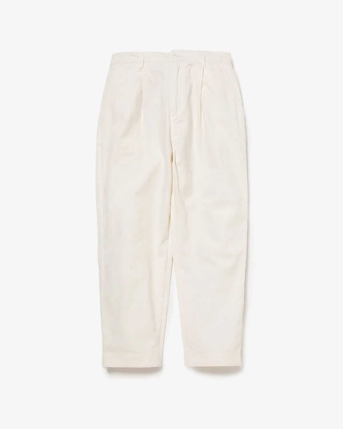 VINTAGE CHINO TUCK PANTS OVERDYED