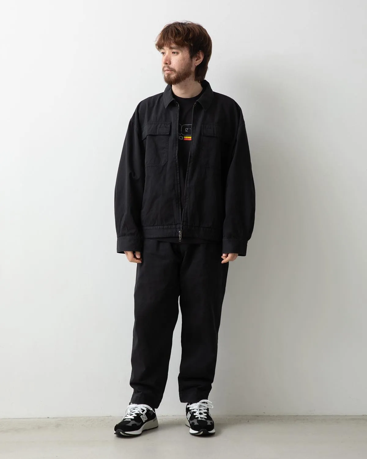 VINTAGE CHINO TUCK PANTS OVERDYED