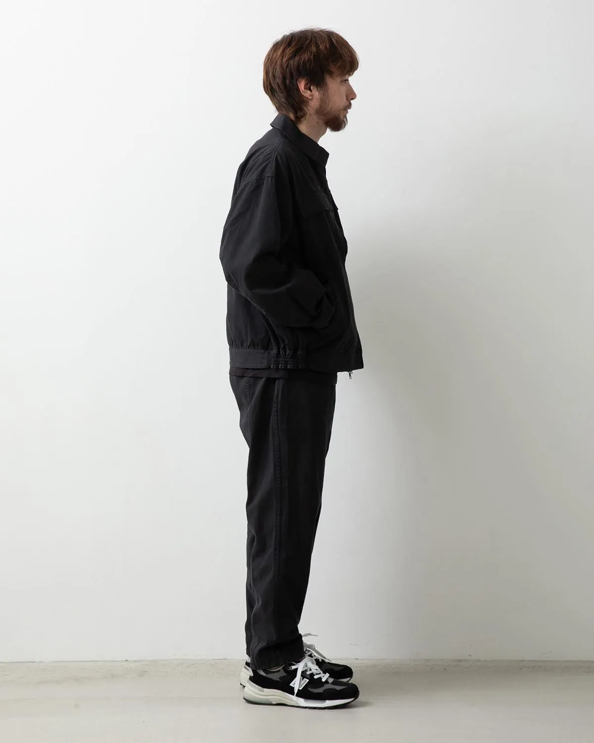 VINTAGE CHINO TUCK PANTS OVERDYED