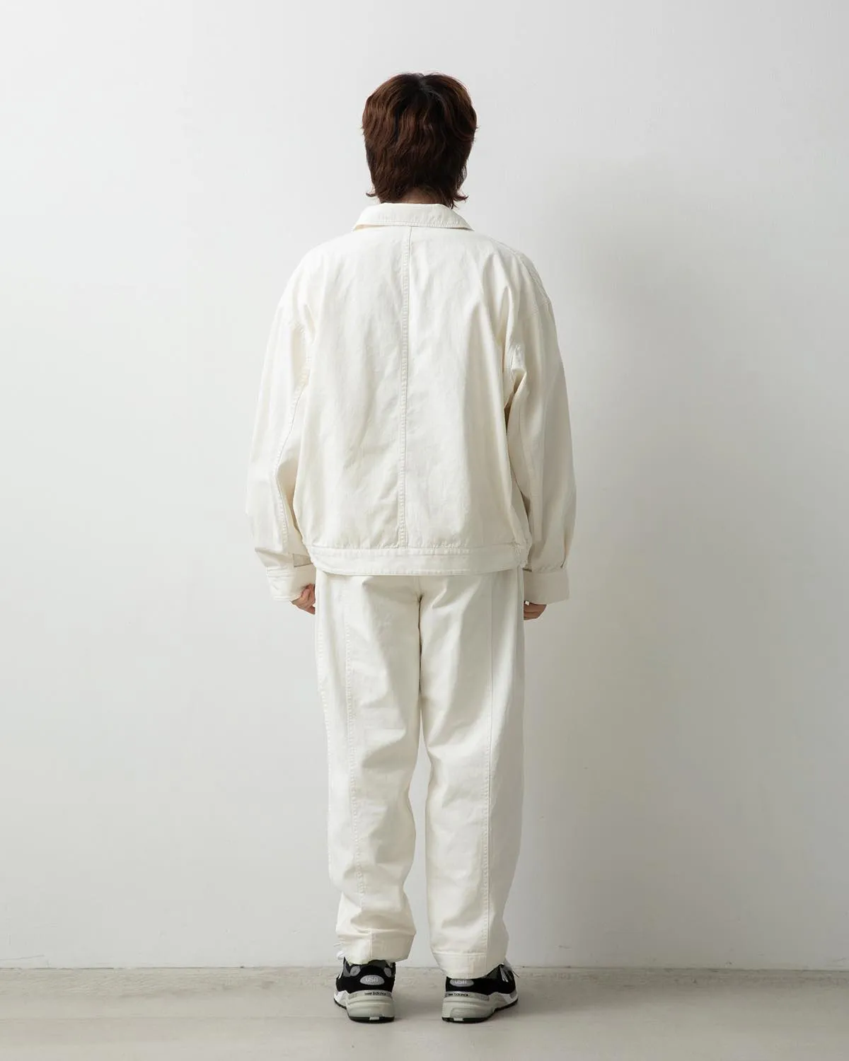 VINTAGE CHINO TUCK PANTS OVERDYED
