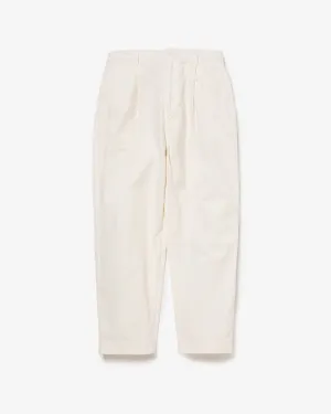 VINTAGE CHINO TUCK PANTS OVERDYED