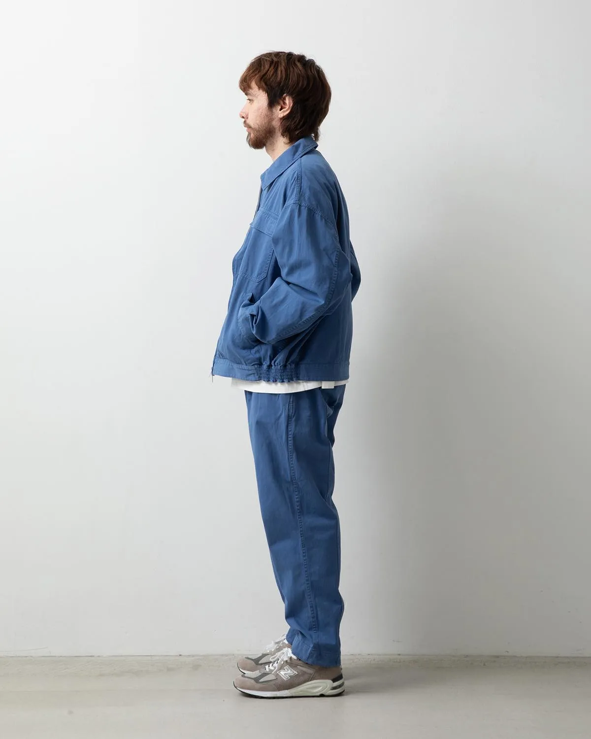 VINTAGE CHINO TUCK PANTS OVERDYED