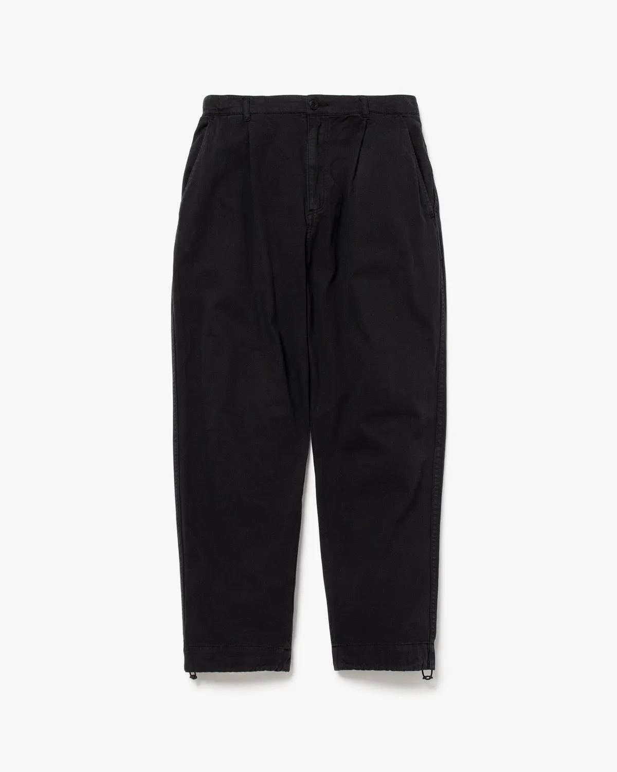 VINTAGE CHINO TUCK PANTS OVERDYED
